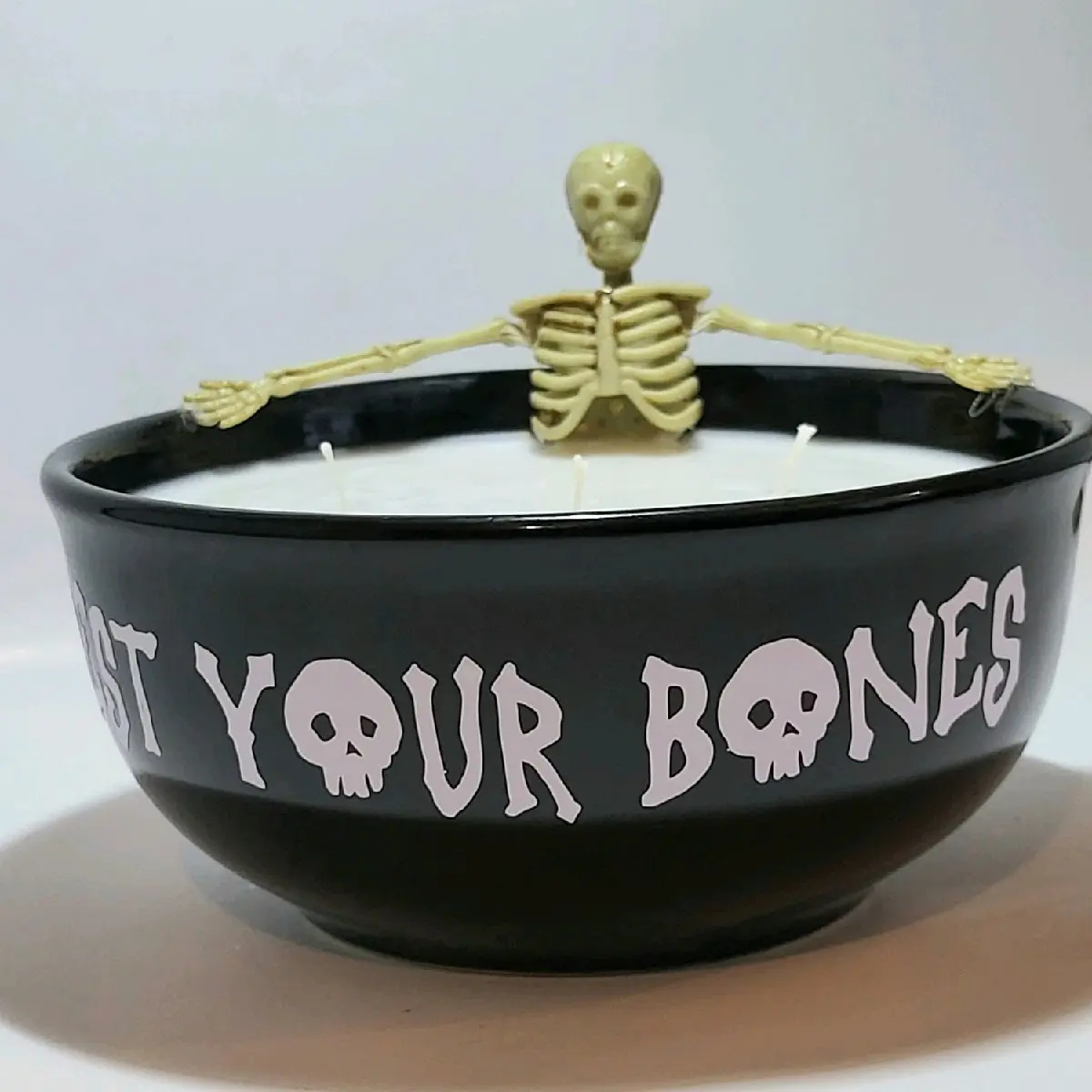 Glow-in-the-Dark Skeletal Elegance Candle