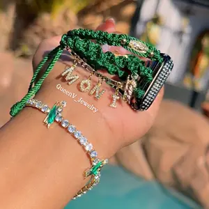 Personalized YOUR name watch thread bracelet.