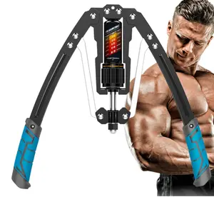 Arm Exerciser - Adjustable 22-440 LBS ~ 9.98-199.58 kg hydraulic power, home chest expander, shoulder muscle training fitness equipment, arm strengthening exercise intensifier