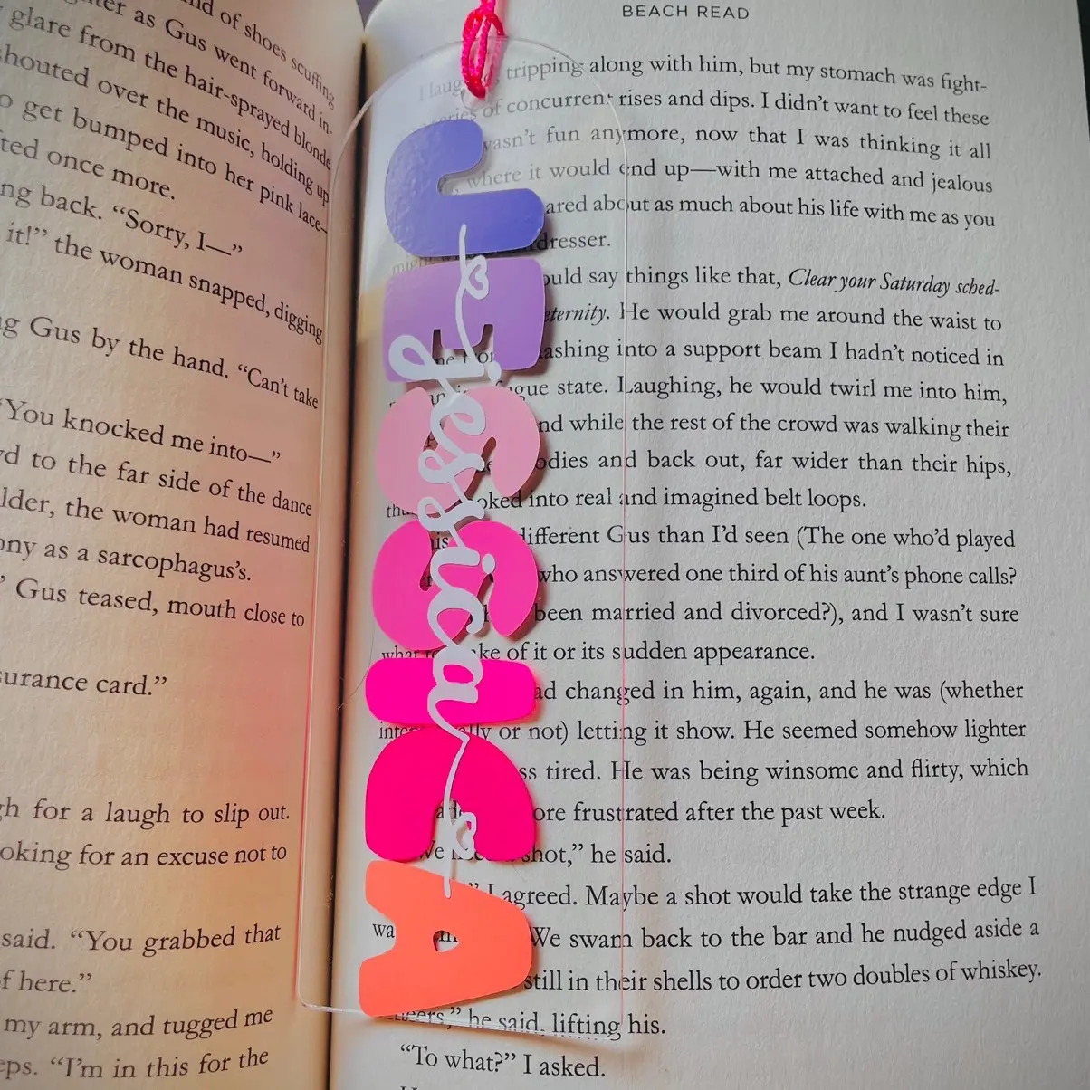 Personalized name acrylic bookmark Personalized name acrylic bookmark