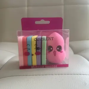 Make up sponge pink color set of 7 Sponges & Applicators