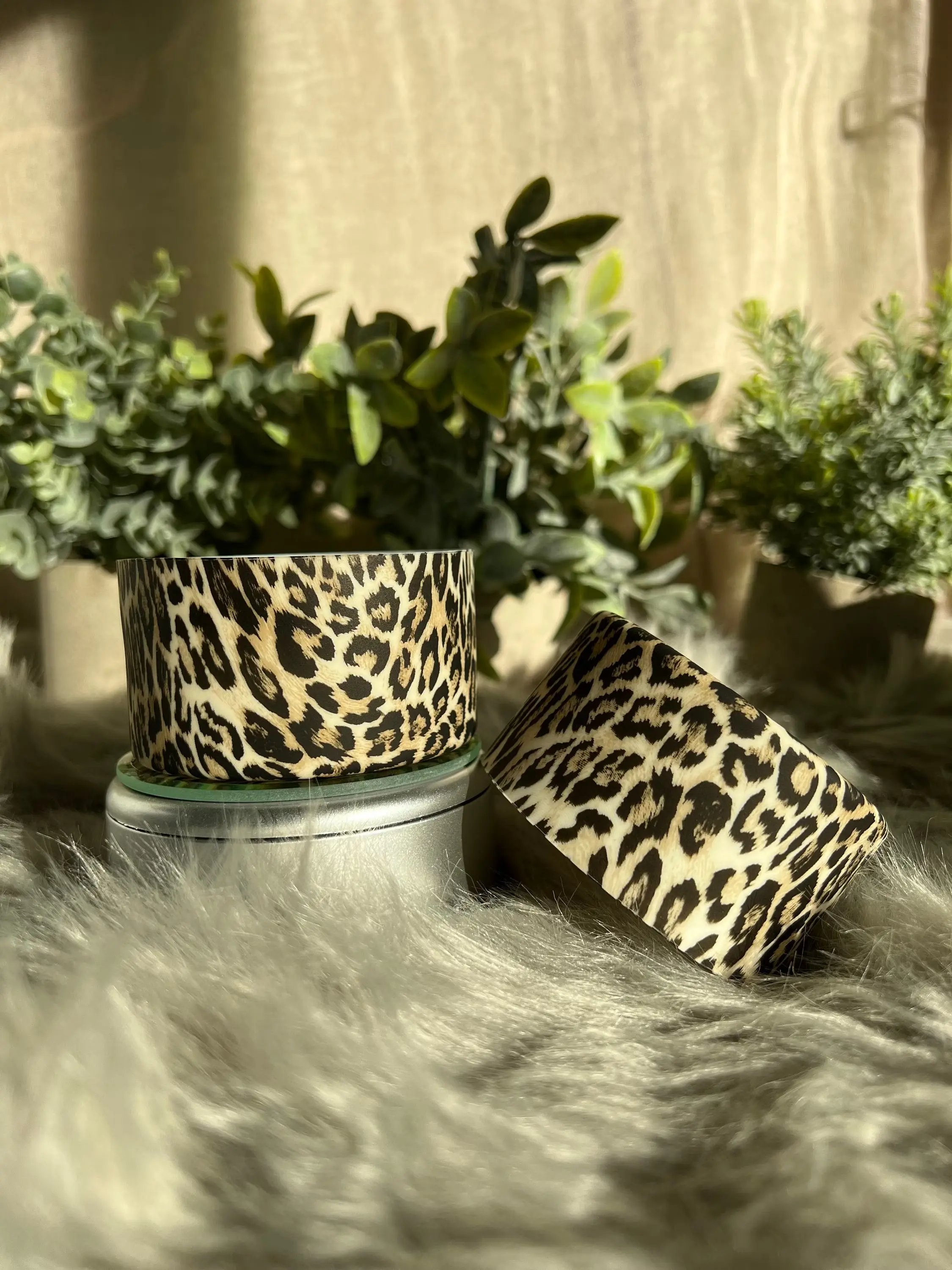 Leopard Print Silicone Boot 12-24oz For Stanleys 40oz-20oz