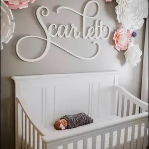 Name Sign, Wooden Name Sign, Nursery Name Sign, Family Name Sign, Baby Name Sign, fast shipping, Girl Boy Crib Name Sign Metal Sign Wooden Wooden Wooden Bedroom Housewarming