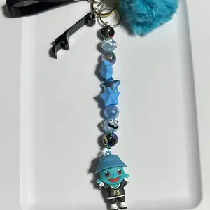 Squirtle beaded keychain