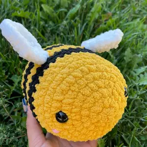 Crochet Bumble Bee Plushie Soft