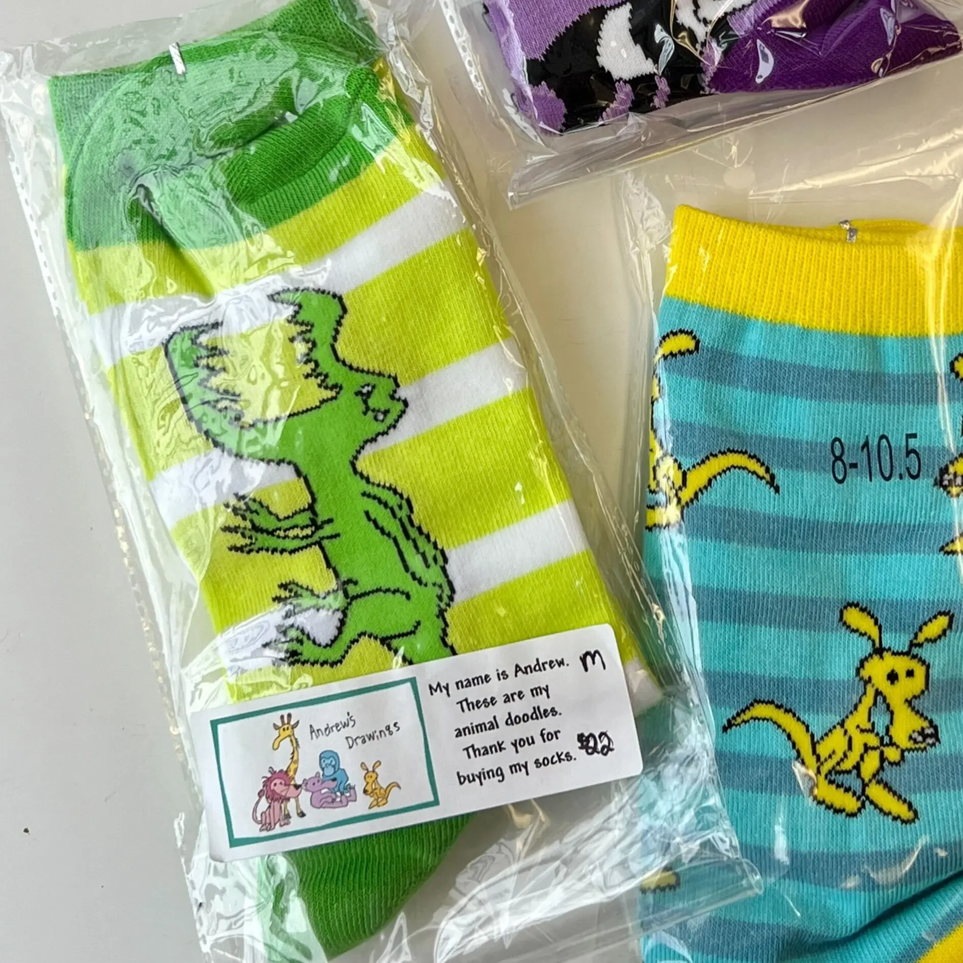 Andrew's Arty Socks - Alligator Women