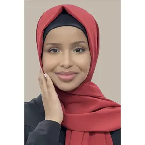 Classic Chiffon Hijab-Red Wine