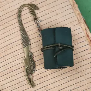 Mermaid Bookmark leather & Metal