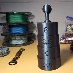 Nesting Bracelet Sizing Mandrel 3D Printed Plastic