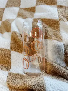 20oz Pumpkin Glass Cup