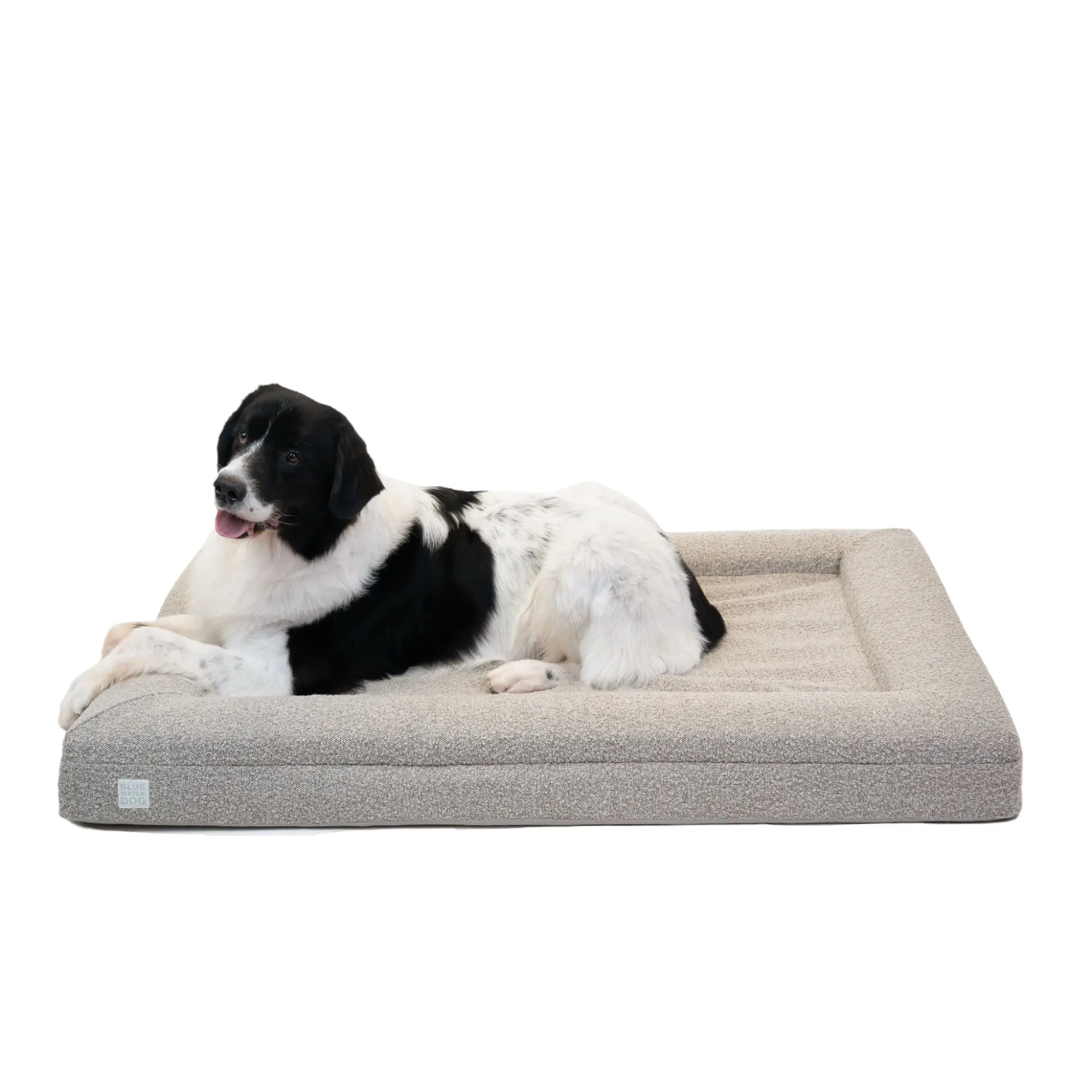 X-LARGE LUXURY BOUCLÉ BLUEWATER DOG BED IN SAND