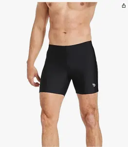 baleaf Men's Athletic Swim Jammers Quick Dry Compression Square Leg Swim Brief Swimsuit