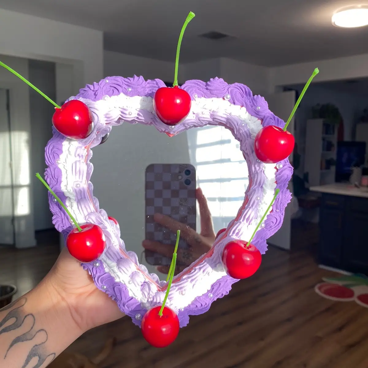 Vintage Heart Cake Mirror