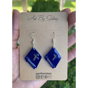 Bibles Earrings Set made with Resin