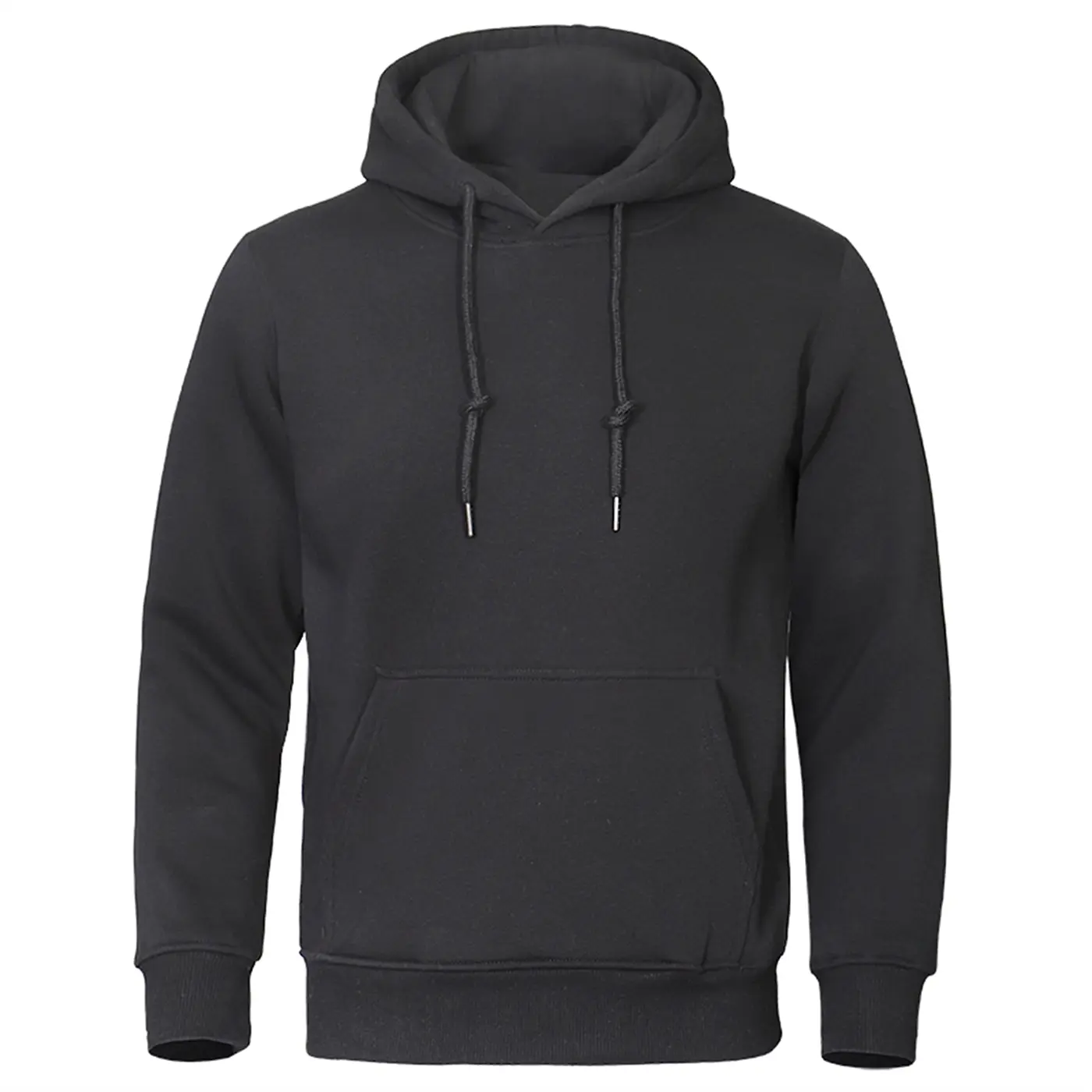 Men Hoodies Fleece Warm Mens Sweatshirt Fashion Streetwear
