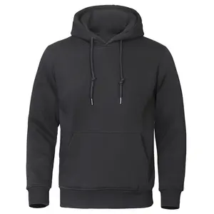 Men Hoodies Fleece Warm Mens Sweatshirt Fashion Streetwear