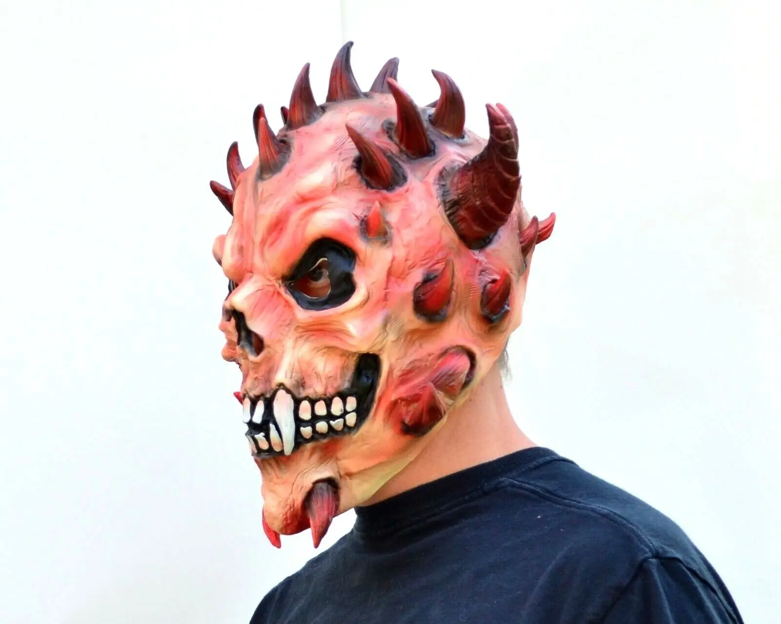 Devil Mask Demon Prop Satan Diablo Halloween Party Mask
