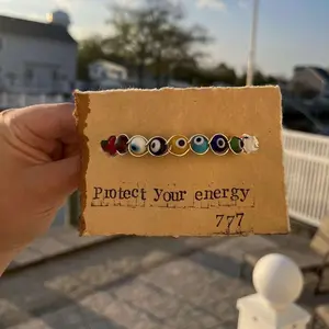 Protect Your Energy, Evil Eye, Protection, Good Energy, Positivity, Beaded Bracelet, Wire Bracelet, Multicolor Evil Eye, Angel Number,