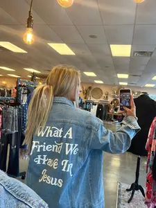 What A Friend We Have in Jesus Denim Jacket