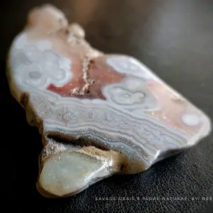 Mexican Crazy Lace Agate Pendant Bead