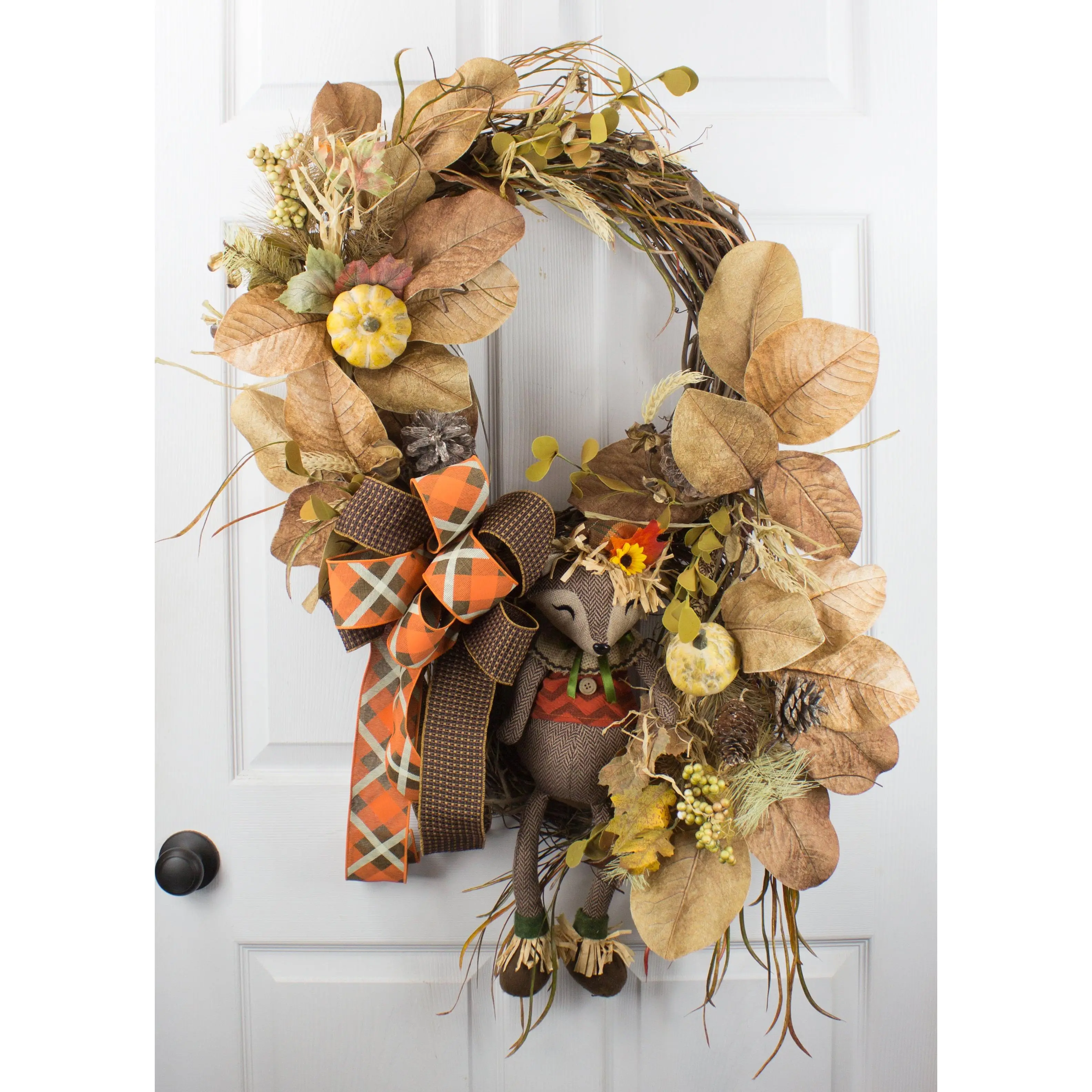 Fall Fox Grapevine Wreath