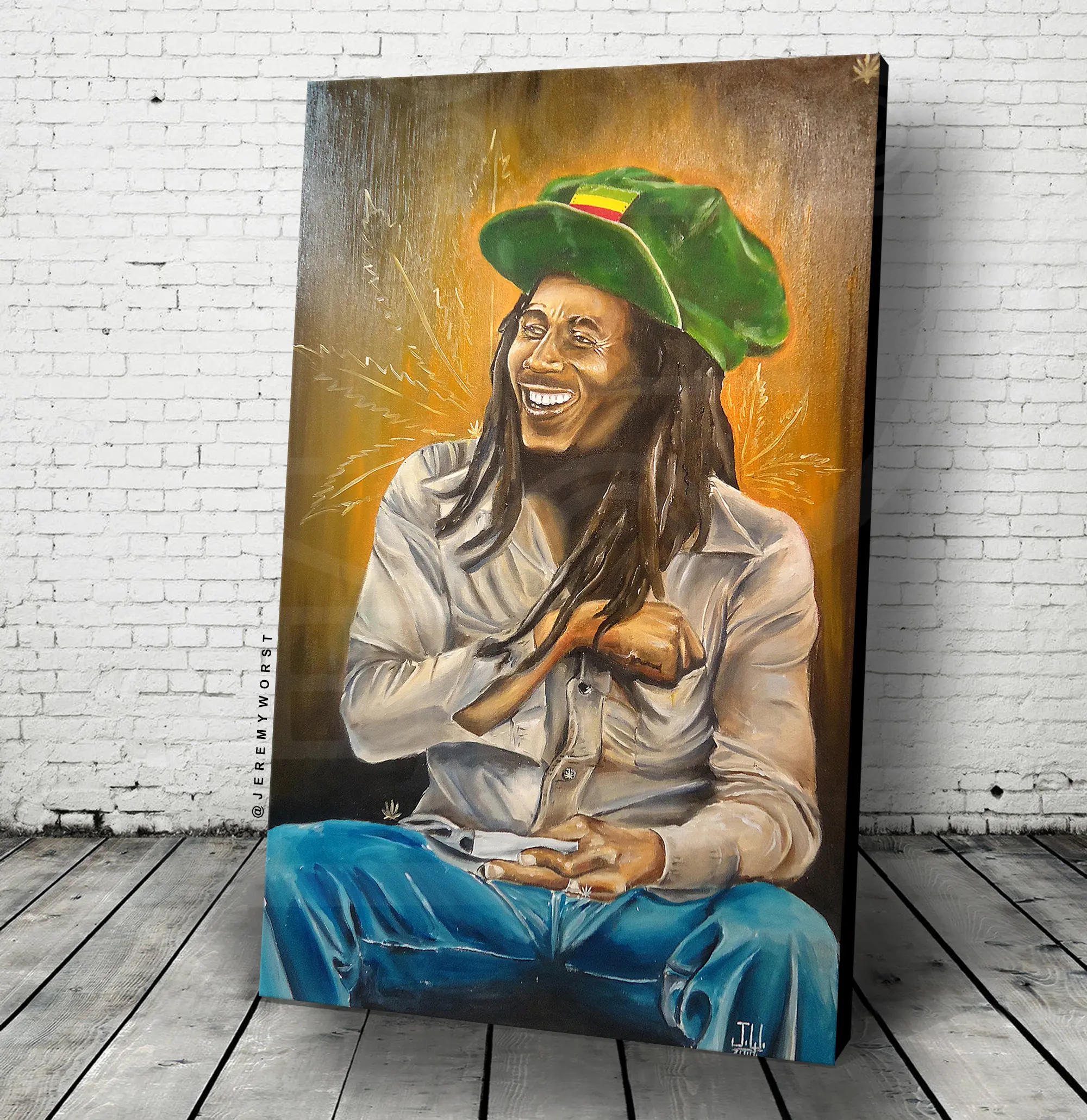 JEREMY WORST Rasta Bob Music Legend Limited Edition Signed Poster and Prints Fan Art Wall Décor Decor Photo Room Artistic Decoration aesthetics Music wall art
