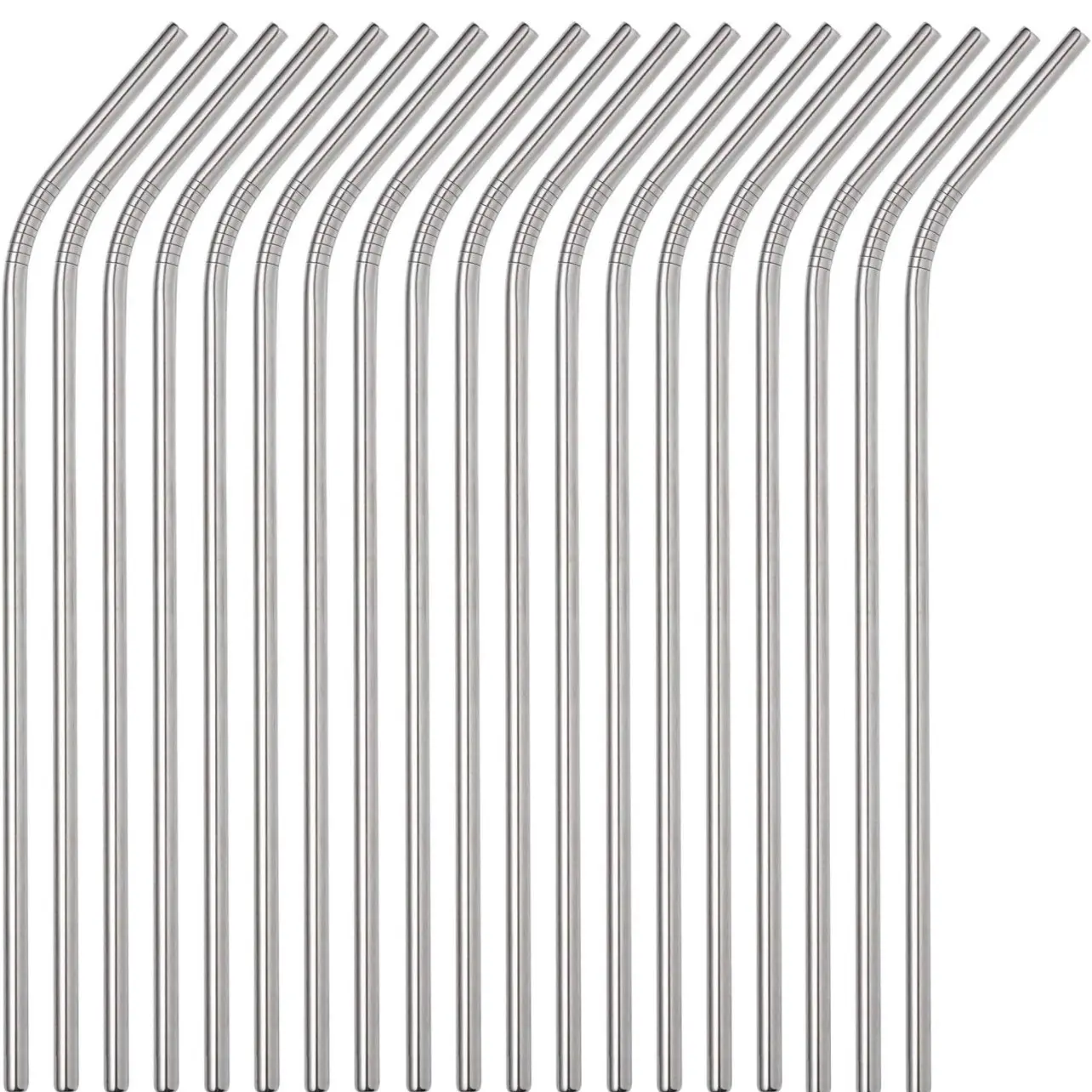 Stainless Steel Curved 20oz Tumbler Straw