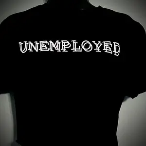 UNEMPLOYED CROP TOP Casual Crew Neck