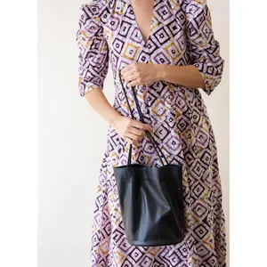 Slim Lamb Oval Bucket Bag