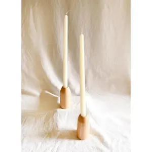 Wood Taper Candle Holder