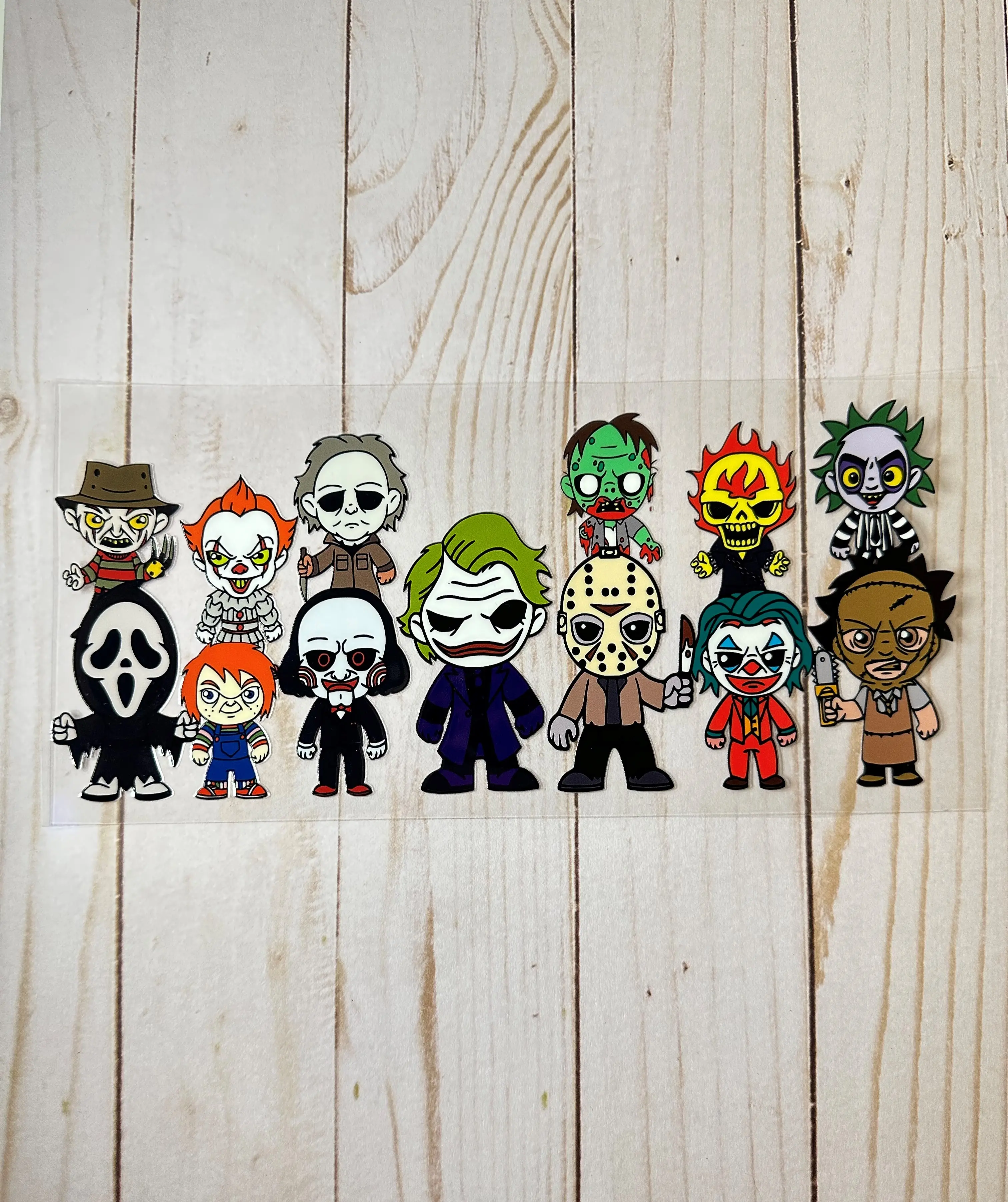 UVSDTF Adhesive Wrap - Halloween 680 Glass Metal Decoration