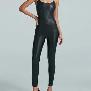 Commando Faux Leather Cami Cat Suit