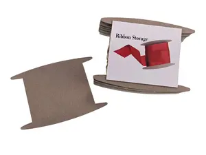 Ribbon Storage Ribbon Spools (50 spools) - The Original Craft Organizer-Wrapping Paper Storage-Bin-Storage Cabinet Organization-Twine Storage Wrapping GiveThanks with a Ribbon Card (Large)
