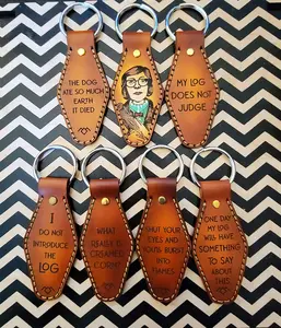 Unlock the Mystery of Style with Twin Peaks Log Lady Leather Key Fobs