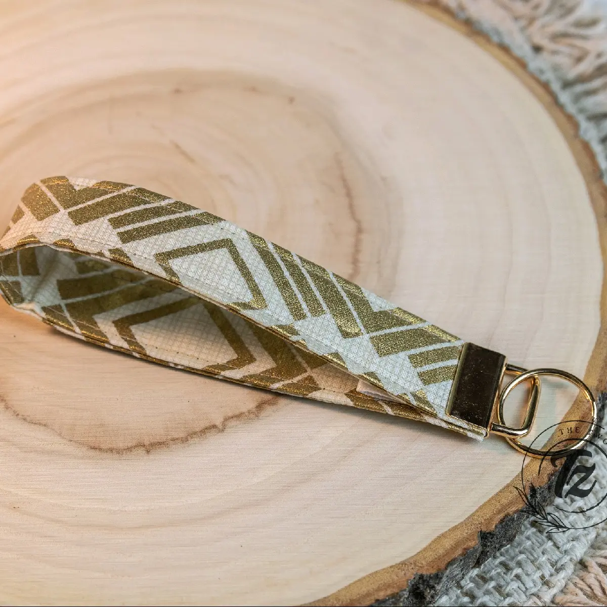 Gold Keychain Wristlet