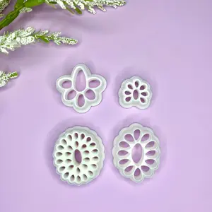 Concho Bolo Polymer Clay Cutter Set - 4 Pieces Concho Bolo Polymer Clay Cutter Set - 4 Pieces