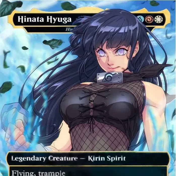Hinata, Dawn-Crowned is a fan art card hand made on order. no nudity involved.