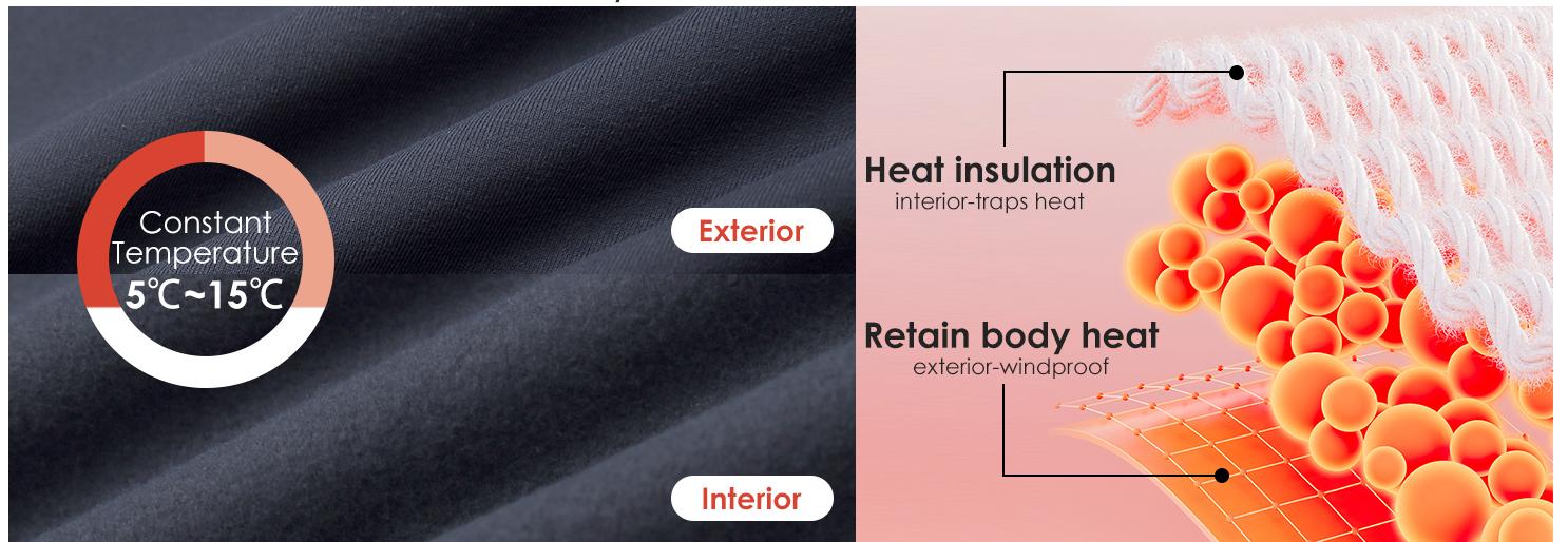 baleaf Men's Fleece Thermal Long Sleeve Shirt Cold Weather Workout Tops Moisture Wicking Running Shirt