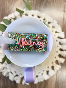 Confetti Stanley Name Plate