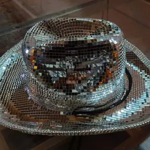 Disco ball cowboy hat
