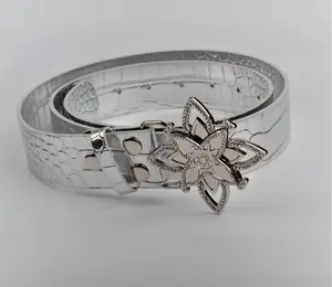 Silver Spinning Lotus Belt (28-38)