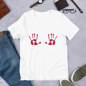 Bloody handprints Short-Sleeve Unisex T-Shirt
