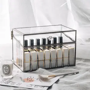 lipstick holder nail polish organizer high quality metal tray inside Metal Metal