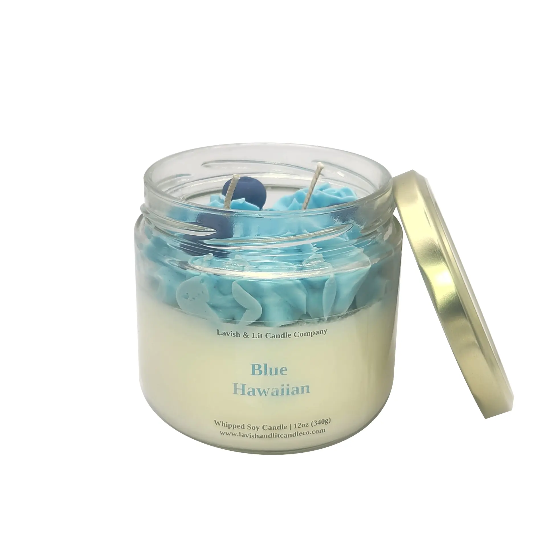 Lavish & Lit Candle Company Blue Hawaiian - Whipped Candle