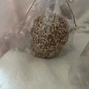 Faux candy apple tier tray fall decor