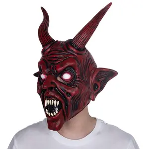 Scary Halloween Devil Mask Demon Prop Satan Diablo Halloween Party Mask