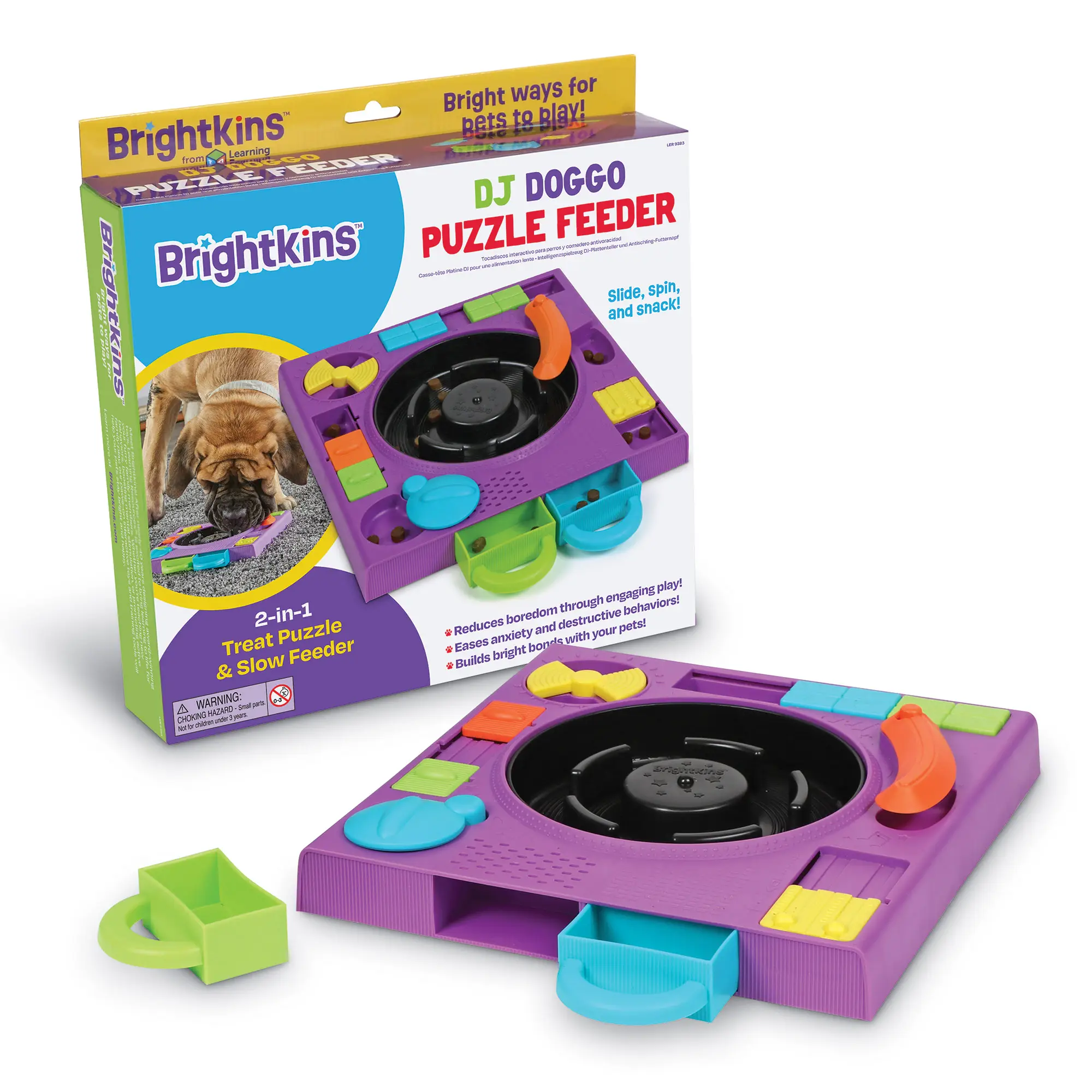Brightkins DJ Doggo Dog Puzzle Feeder