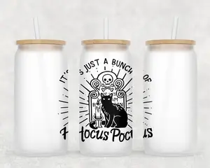 It's just a bunch of Hocus Pocus Binks Cat Glass Cup with Lid and Straw