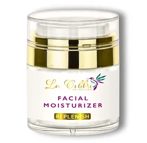 La Colibri Skincare Replenish Face Cream Anti Aging Facial Moisturizer - Organic Coconut Oil & Aloe Vera - Instant Face Lift Cream - Face Moisturizer For Women & Men - Plant Based, Vegan - 1.7 fl.oz. Dry Skin Sensitive Skin Hydrating
