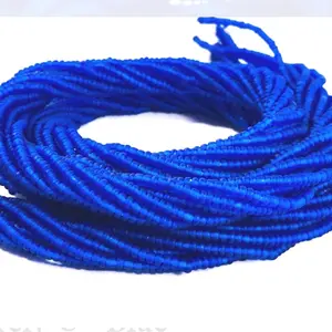 Purely U Blue Handcrafted Waist Bead - Tie On Strand